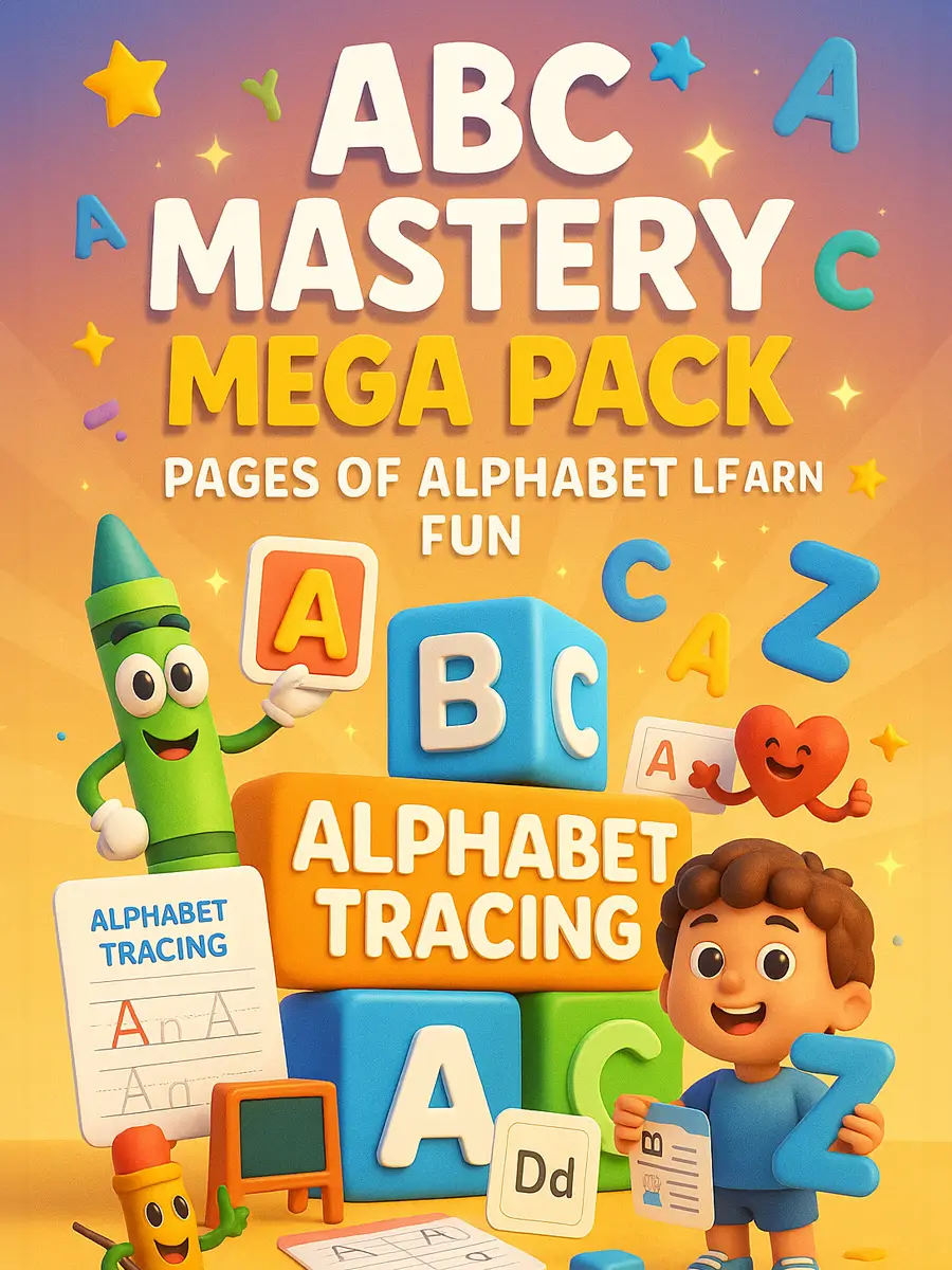 Mega Pack de Dominio del Alfabeto: Más de 1500 páginas divertidas para aprender el alfabeto