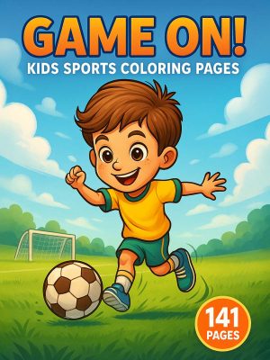¡A jugar! – 141 Páginas para Colorear de Deportes y Actividades para Niños