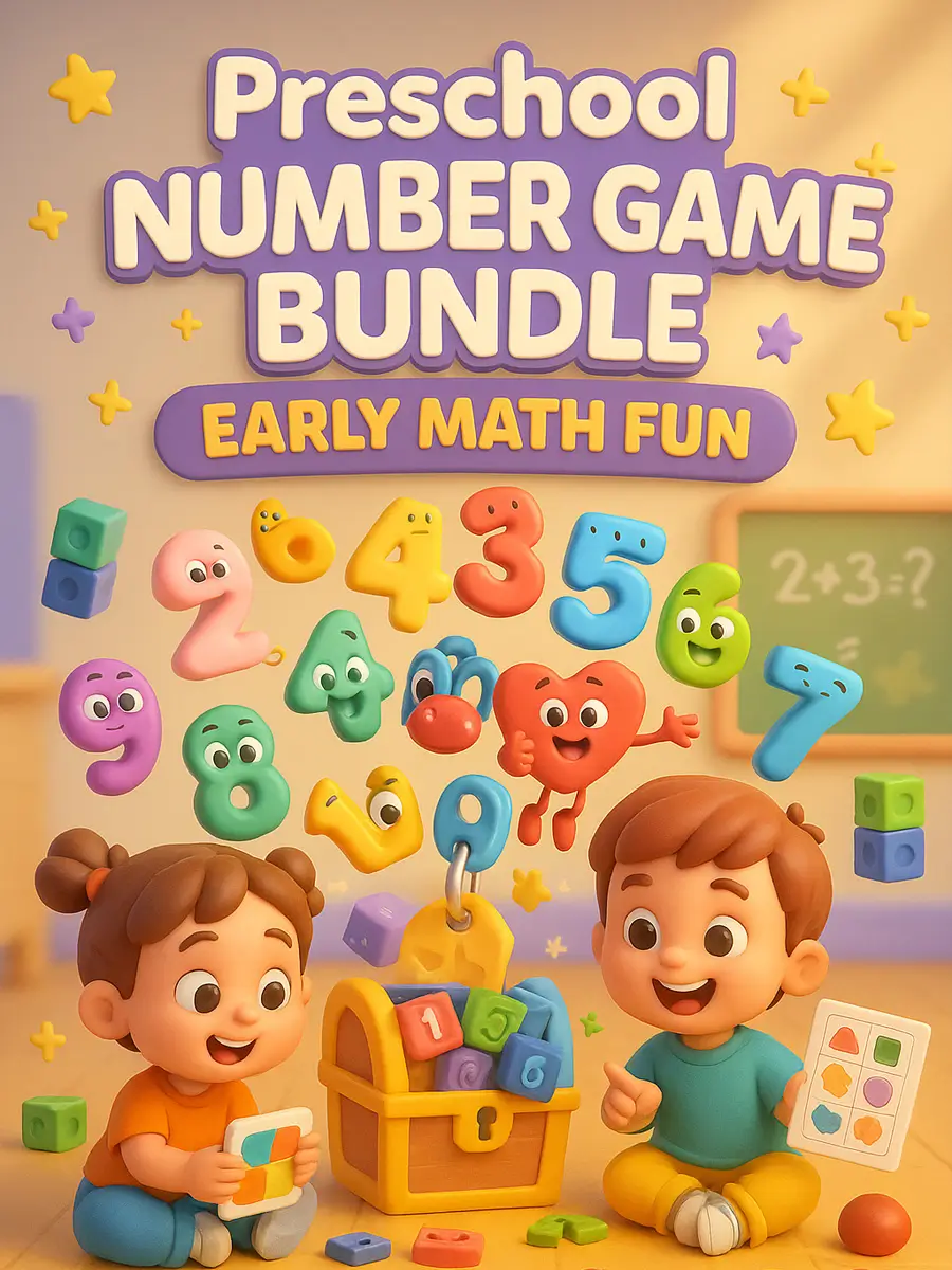 Pack de Juegos de Números para Preescolar: 1170 Páginas de Matemáticas Divertidas para Niños