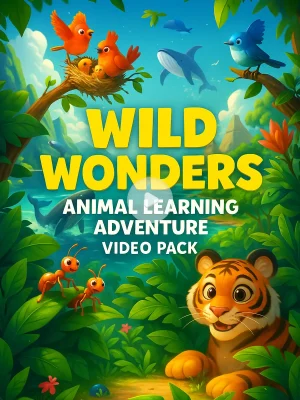 Pack de Videos de Aventuras de Aprendizaje Animal Maravillas Salvajes